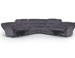 Mor Furniture Sectionals|Retreat 7 Piece Power Sectional In Cognac Leather