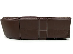 Mor Furniture Sectionals|Retreat 6 Piece Power Sectional In Cognac Leather