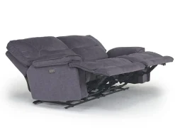 Mor Furniture Reclining Loveseats|Loveseats|Retreat Power Loveseat In Cognac Leather