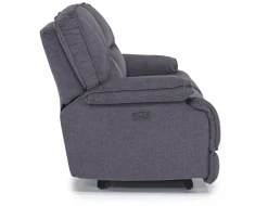 Mor Furniture Reclining Loveseats|Loveseats|Retreat Power Loveseat In Cognac Leather