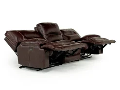 Mor Furniture Living Room Sets|Retreat Power Sofa & Loveseat In Cognac Leather