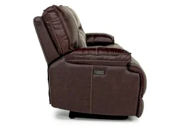 Mor Furniture Living Room Sets|Retreat Power Sofa & Loveseat In Cognac Leather