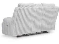 Mor Furniture Loveseats|Rhine Falls Power Console Loveseat In Alloy
