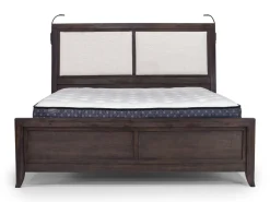 Mor Furniture Bedroom Sets|Riley Bookcase Bed, Dresser, Mirror & Nightstand In Carbonite, Ca King