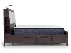 Mor Furniture Beds|Riley Bookcase Bed In Carbonite, Ca King