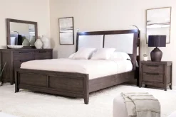 Mor Furniture Beds|Riley Bookcase Bed In Carbonite, Ca King