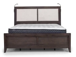Mor Furniture Beds|Riley Bookcase Bed In Carbonite, Ca King