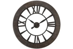 Mor Furniture Wall Clocks|Ronan Medium Clock In Brown/Gray