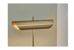 Mor Furniture Shop All Lighting & Lamps|Office Lighting|Rowleigh Desk Lamp In Gold Finish/White