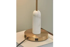 Mor Furniture Shop All Lighting & Lamps|Office Lighting|Rowleigh Desk Lamp In Gold Finish/White