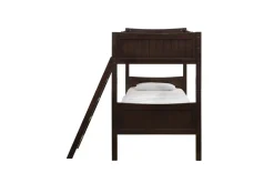 Mor Furniture Kids Beds & Bunk Beds|Sami Bunk Bed W/ Ladder In Espresso, Twin/ Twin