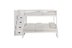 Mor Furniture Kids Beds & Bunk Beds|Sami Bunk Bed W/ Storage Steps In Espresso, Twin/Twin, Right Facing