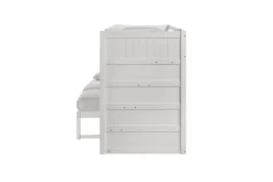 Mor Furniture Kids Beds & Bunk Beds|Sami Bunk Bed W/ Storage Steps In Espresso, Twin/Twin, Right Facing