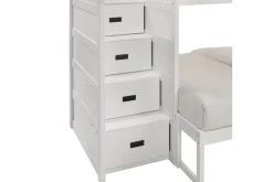 Mor Furniture Kids Beds & Bunk Beds|Sami Bunk Bed W/ Storage Steps In Espresso, Twin/Twin, Right Facing
