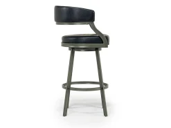 Mor Furniture Barstools|Saturn Bar Height Swivel Stool In Mineral & Black