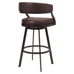 Mor Furniture Counter Height Stools|Barstools|Saturn Counter Height Swivel Stool In Ford Brown