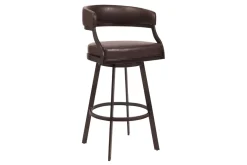Mor Furniture Counter Height Stools|Barstools|Saturn Counter Height Swivel Stool In Ford Brown