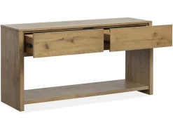 Mor Furniture Sofa & End Tables|Sawyer Rectangle Sofa Table In Rustic Caramel