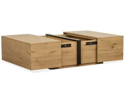 Mor Furniture Coffee Tables|Sawyer Square Coffee Table In Rustic Caramel