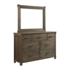 Mor Furniture Bedroom Sets|Scott Storage Bed, Dresser, Mirror & Nightstand In Walnut, Queen
