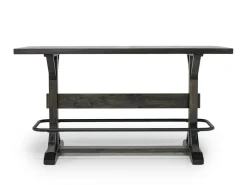 Mor Furniture Seating For 6|Dining Room Sets|Sequoia Bar Height Dining Table, 4 Stool & Bench In Espresso