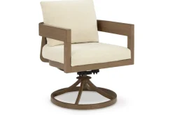 Mor Furniture Outdoor Dining Sets|Serene Bay Outdoor Dining Table & 4 Arm Chairs In Dark Brown