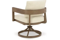 Mor Furniture Outdoor Dining Sets|Serene Bay Outdoor Dining Table & 4 Arm Chairs In Dark Brown