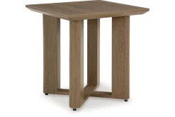 Mor Furniture Outdoor Accent Tables|Serene Bay Outdoor End Table In Dark Brown