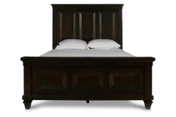 Mor Furniture Bedroom Sets|Sevilla Panel Bed, Dresser, Mirror & Nightstand In Walnut, Queen