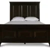 Mor Furniture Beds|Sevilla Panel Bed In Walnut, Queen