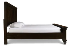 Mor Furniture Beds|Sevilla Panel Bed In Walnut, Queen