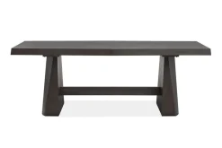 Mor Furniture Seating For 4|Dining Room Sets|Shelby Dining Table & 4 Wood Back Chairs In Coffee Bean