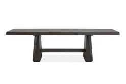 Mor Furniture Seating For 4|Dining Room Sets|Shelby Dining Table & 4 Wood Back Chairs In Coffee Bean