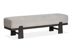 Mor Furniture Seating For 6|Dining Room Sets|Shelby Pedestal Dining Table, 4 Side Chairs & Bench In Dark Brown