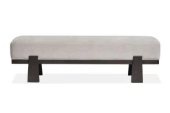 Mor Furniture Seating For 6|Dining Room Sets|Shelby Pedestal Dining Table, 4 Side Chairs & Bench In Dark Brown