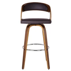 Mor Furniture Counter Height Stools|Barstools|Shelly Counter Height Swivel Stool In Black & Gray