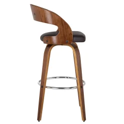 Mor Furniture Barstools|Shelly Swivel Barstool In Black & Gray