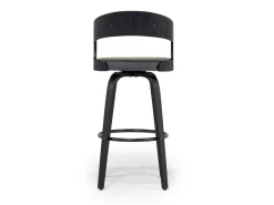 Mor Furniture Barstools|Shelly Swivel Barstool In Black & Gray