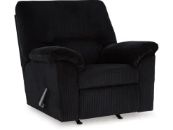 Mor Furniture Recliners|Simple Joy Rocker Recliner In Onyx