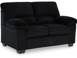 Mor Furniture Living Room Sets|Simple Joy Sofa & Loveseat In Navy