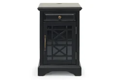 Mor Furniture Sofa & End Tables|Skyy Chairside Table In Black