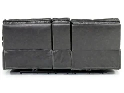 Mor Furniture Reclining Loveseats|Loveseats|Sofia 3 Power Console Loveseat In Brown Leather