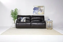 Mor Furniture Reclining Sofas|Sofas|Sofia 3 Power Sofa In Brown Leather