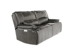 Mor Furniture Reclining Sofas|Sofas|Sofia 3 Power Sofa In Brown Leather