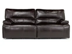 Mor Furniture Reclining Sofas|Sofas|Sofia 3 Power Sofa In Brown Leather