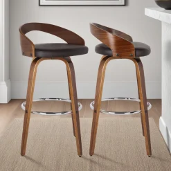 Mor Furniture Counter Height Stools|Barstools|Sonia Counter Height Stool In Brown