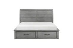 Mor Furniture Bedroom Sets|Sonora Sleigh Bed W/ Storage, Dresser, Mirror & Nightstand In Brown, Queen