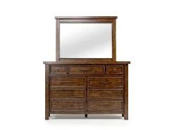 Mor Furniture Bedroom Sets|Sonora Sleigh Bed W/ Storage, Dresser, Mirror & Nightstand In Brown, Queen