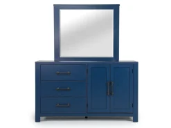 Mor Furniture Bedroom Sets|St Regis Panel Headboard, Dresser, Mirror & Nightstand In White, Twin