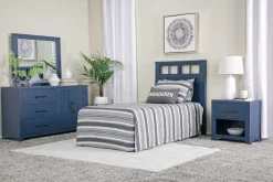 Mor Furniture Bedroom Sets|St Regis Panel Headboard, Dresser, Mirror & Nightstand In White, Twin